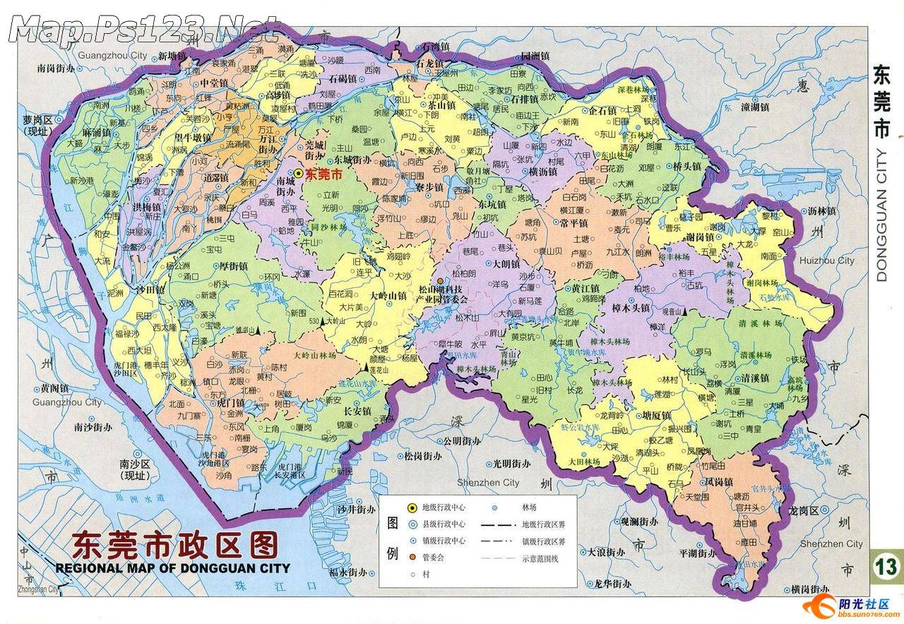 东莞深圳地图