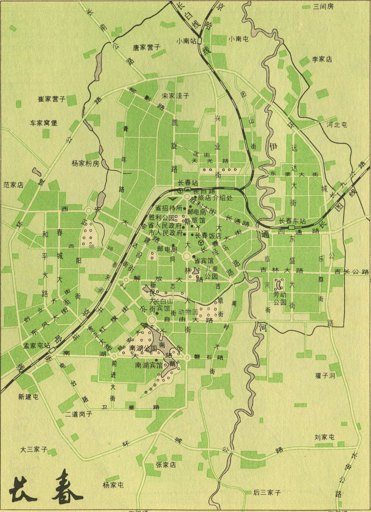 长春市铁路线路图_长春市地图查询