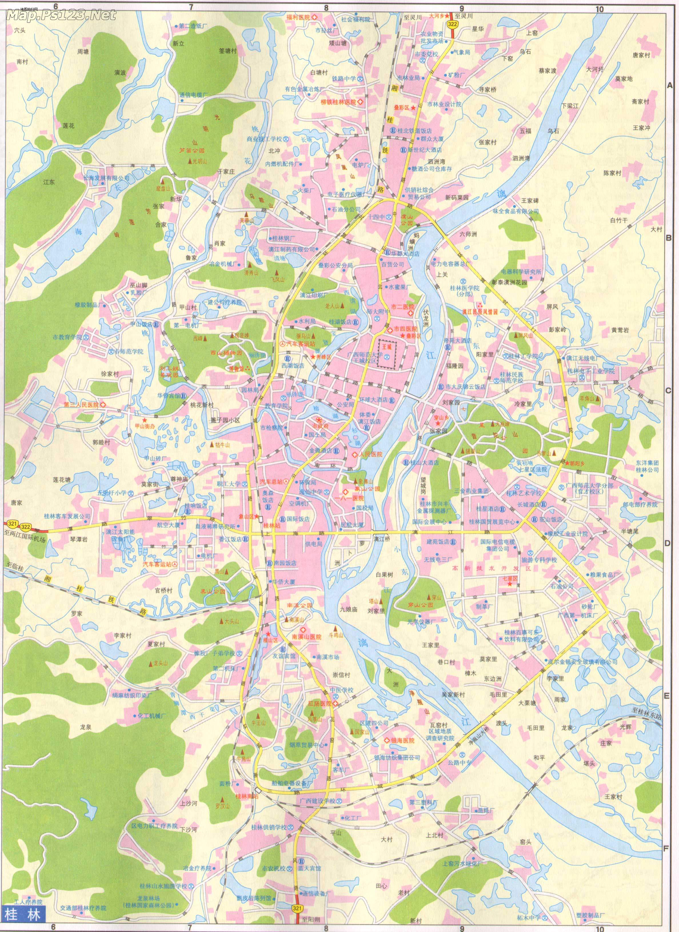 桂林市区地图