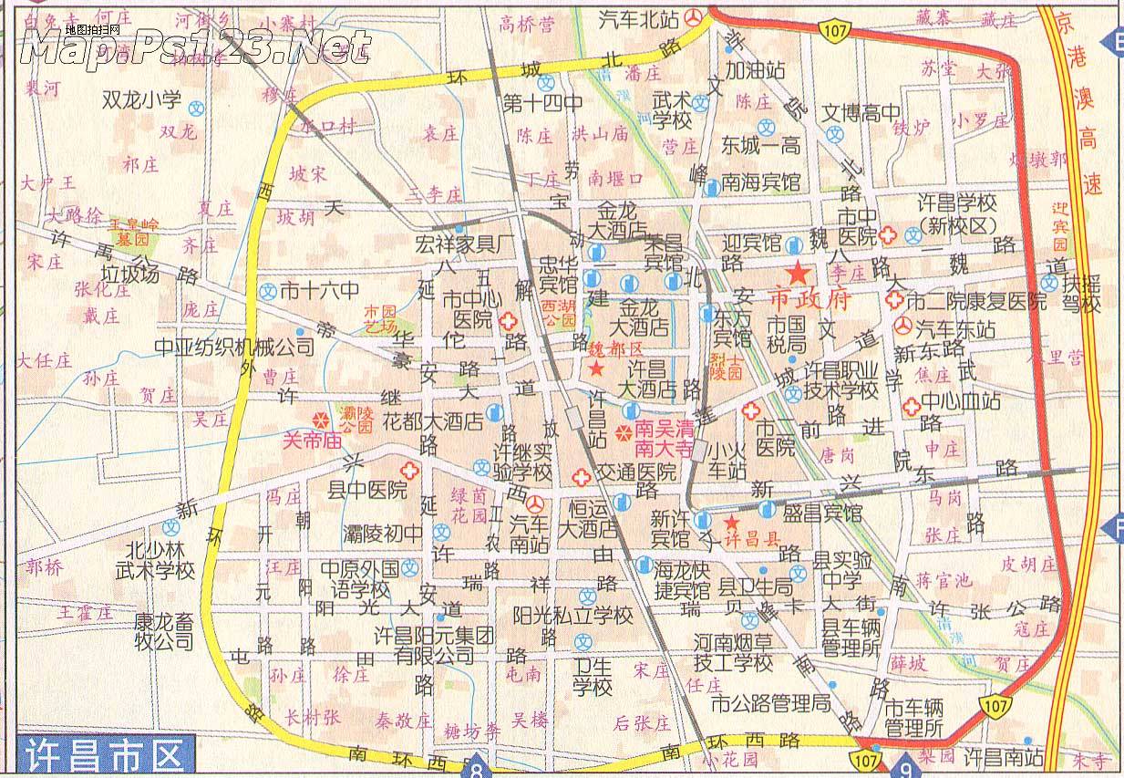 许昌市区地图