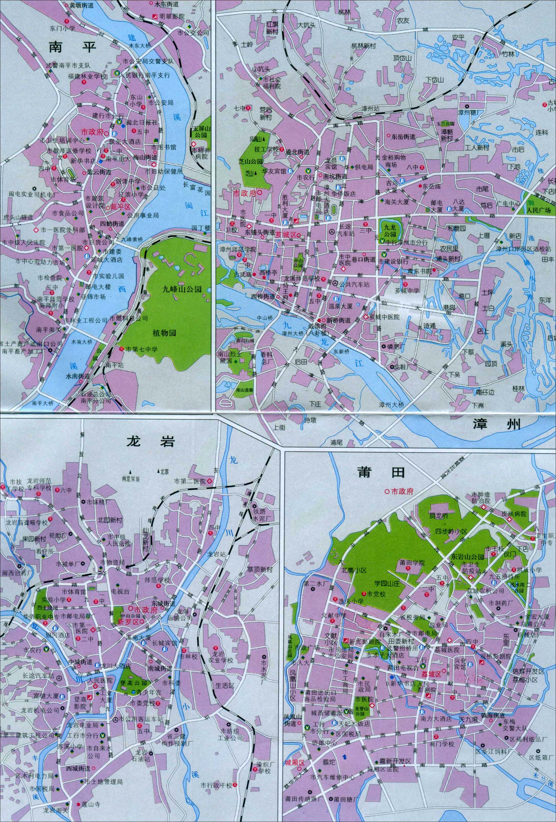 漳州地图图片