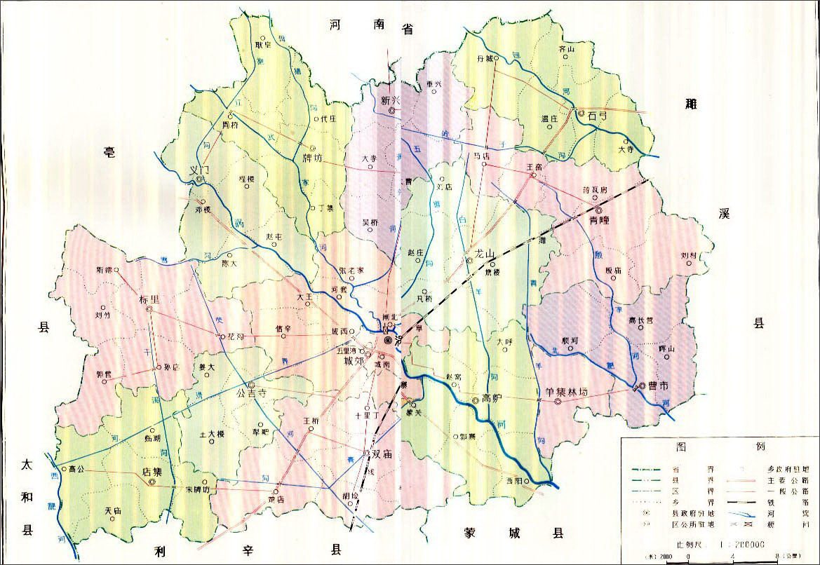 涡阳县地图图片