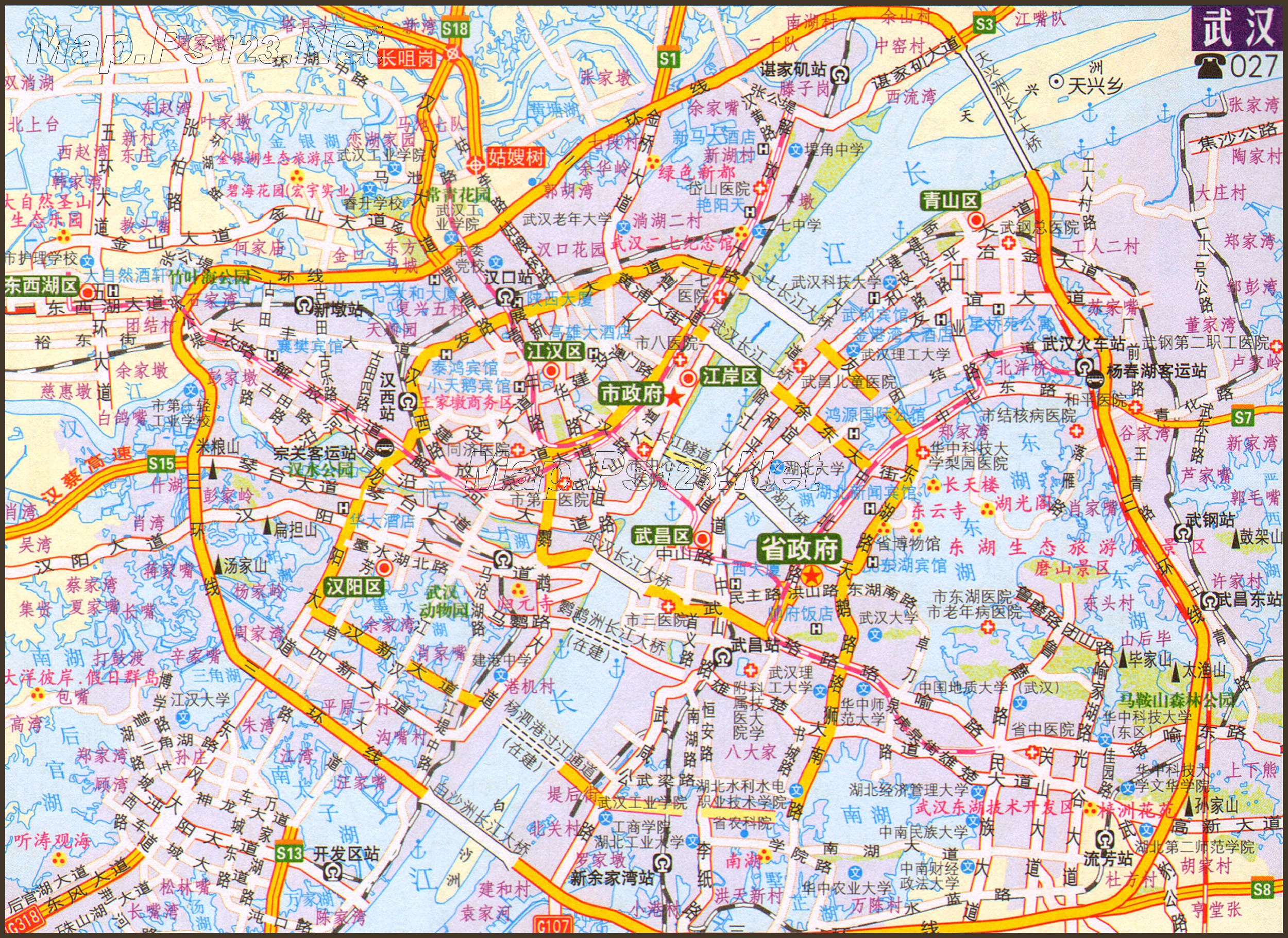 武汉市 | 下一幅 地图 