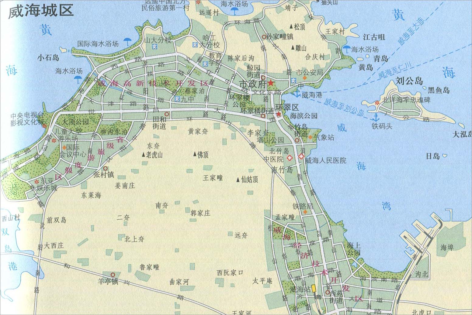 地图 山东 威海市  威海城区地图  相关: 济南市  青岛市