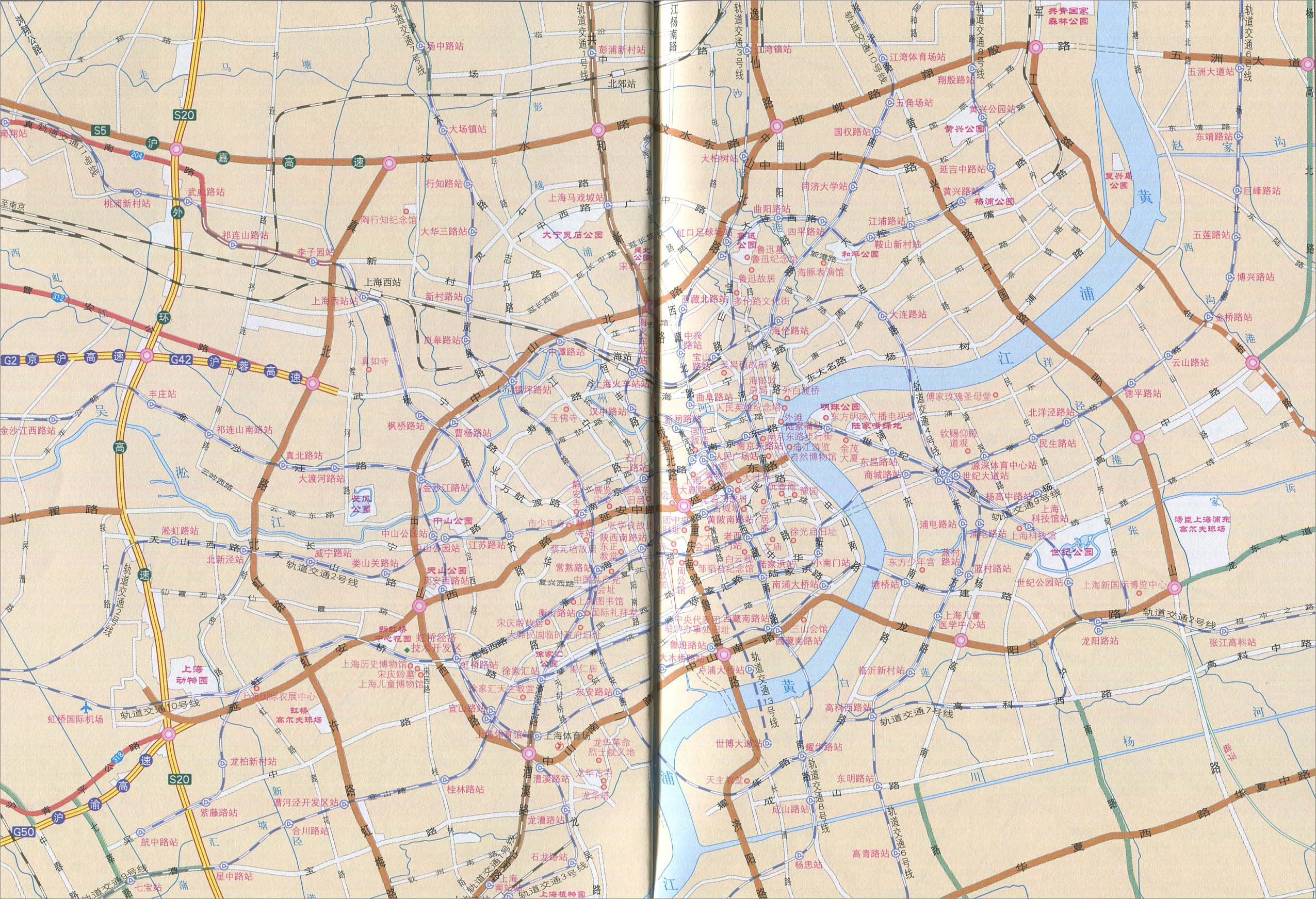 上海市城区旅游_上海地图查询