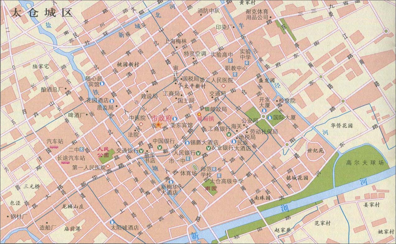 太仓城区地图最新版(高清大图)