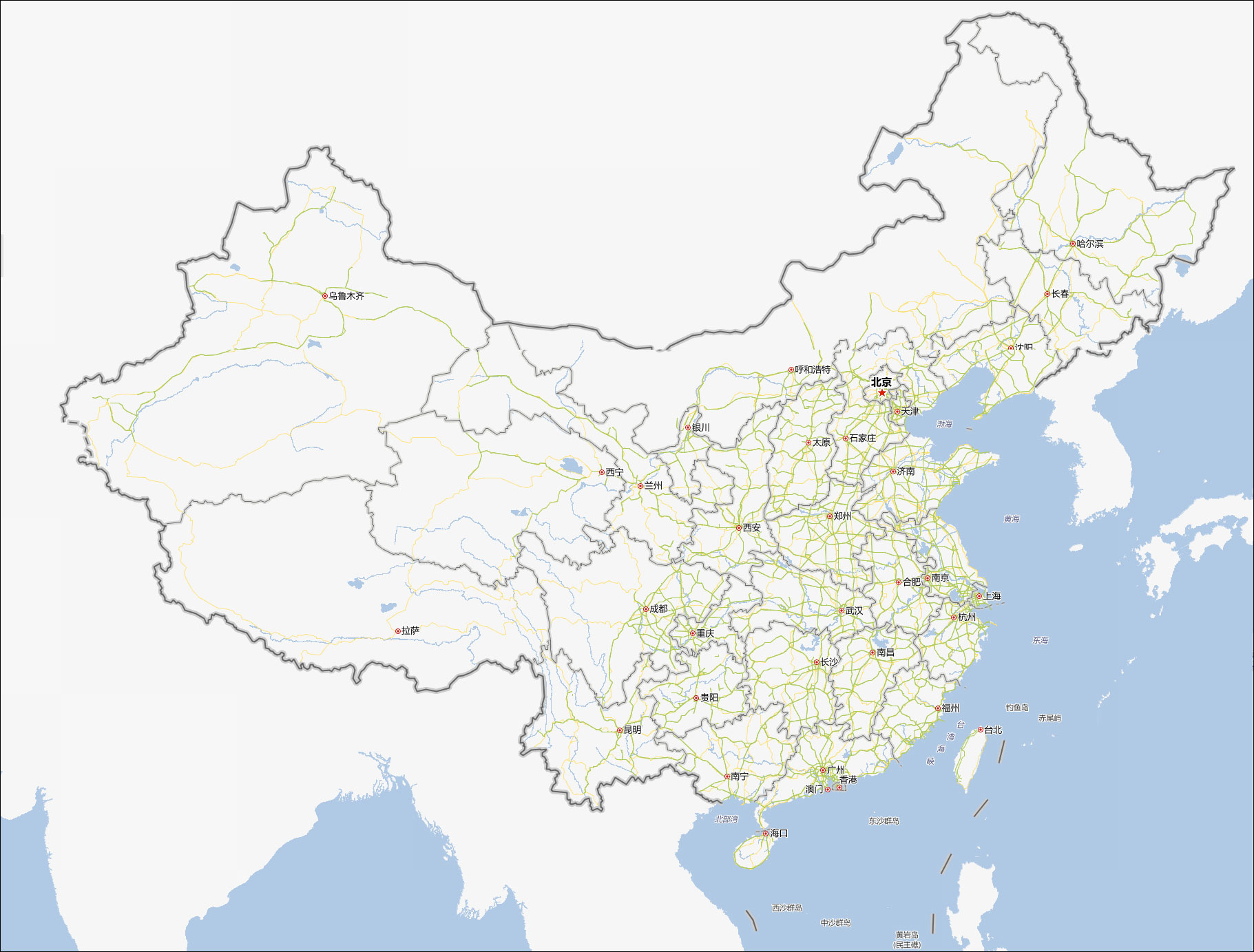 中国地图(搜狗地图)图片