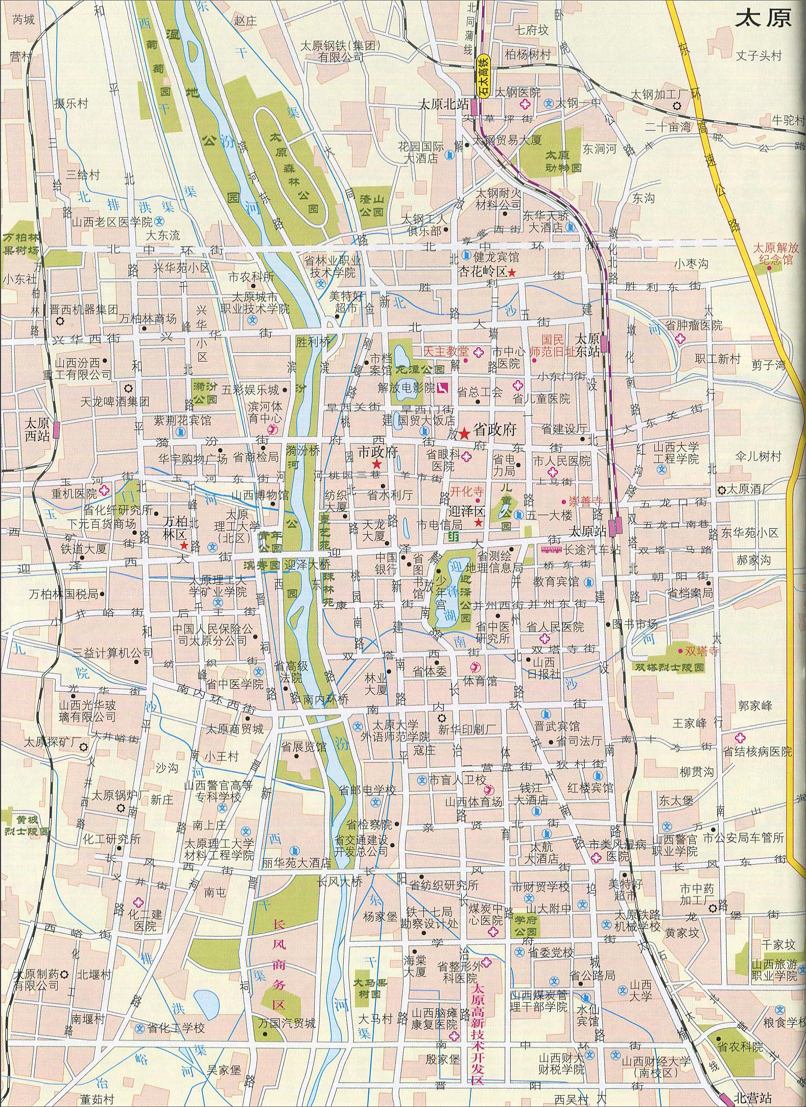 中国地图 山西 太原市 >> 太原地图地形版 栏目导航: 太原市  大同市