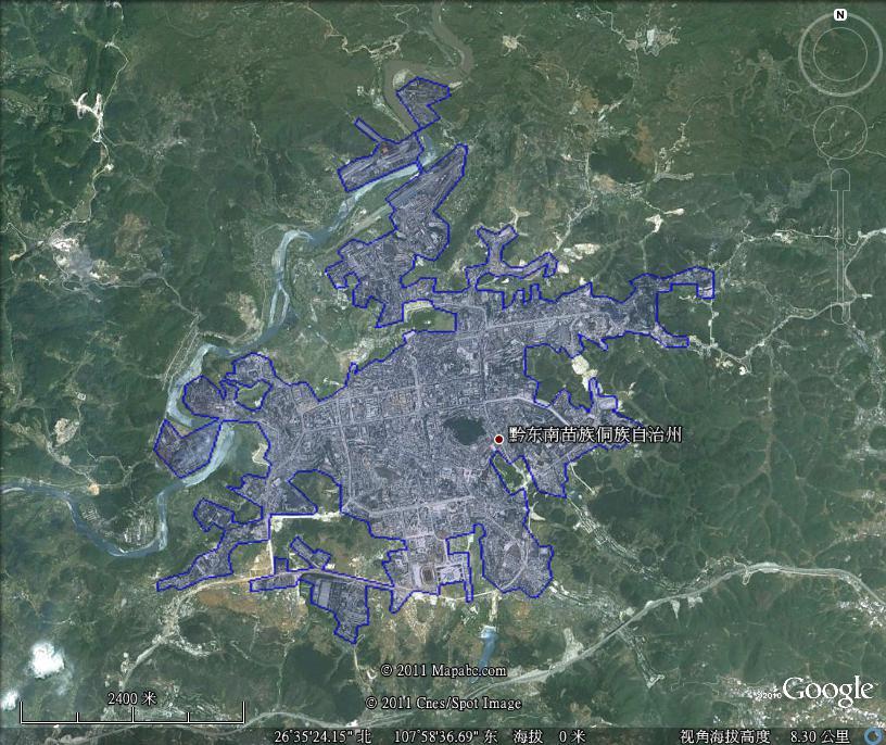 凯里市建成区面积11.3平方公里_黔南州地图查