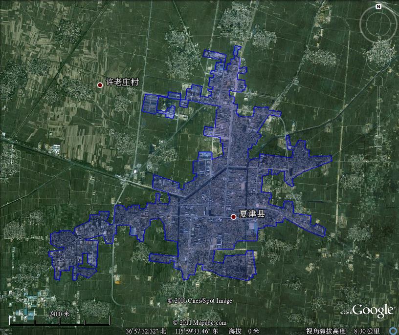 夏津县建成区面积11.6平方公里_德州市地图查询