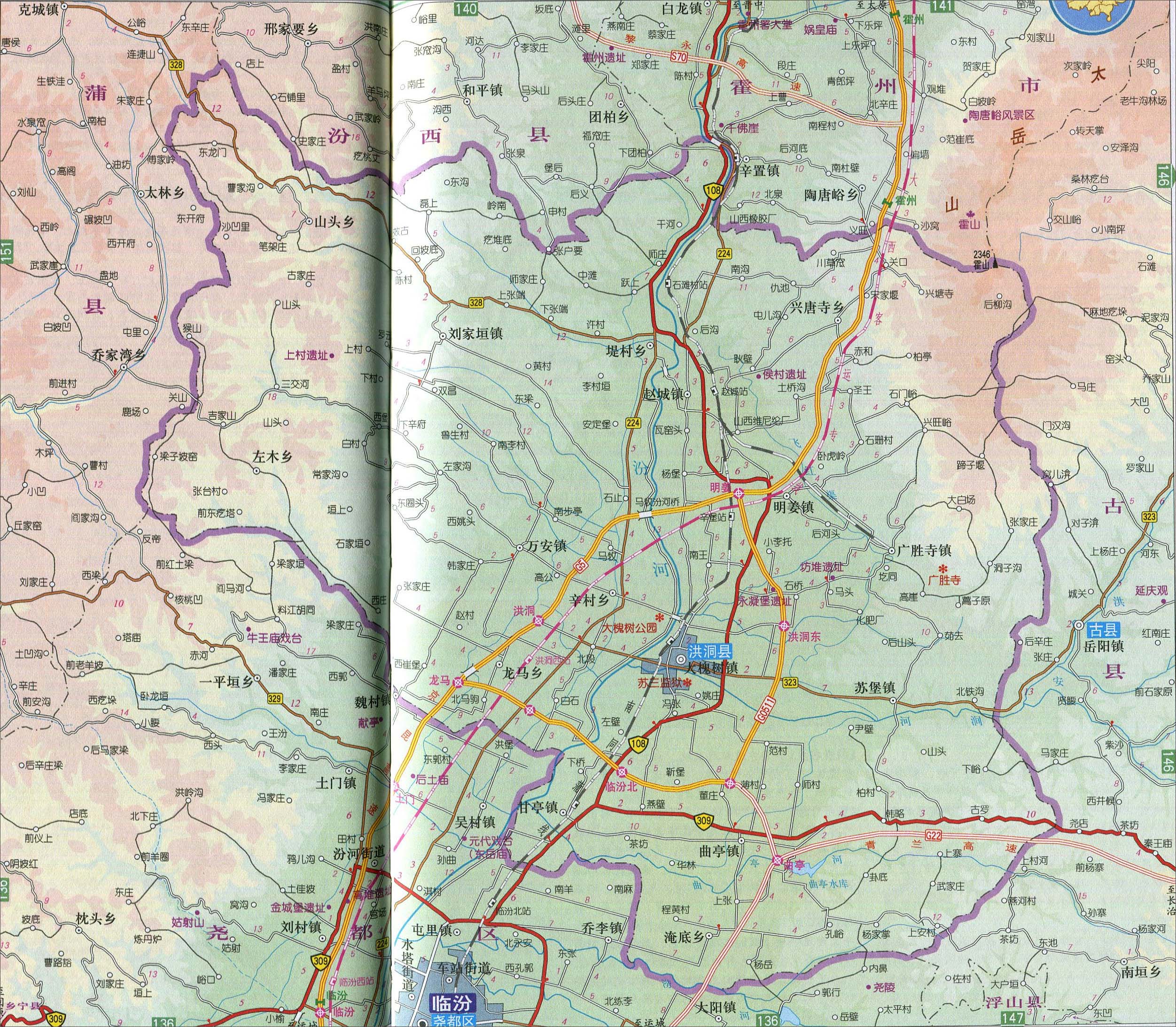 中国地图 山西 临汾市 >> 洪洞县地图  栏目导航: 太原市  大同市