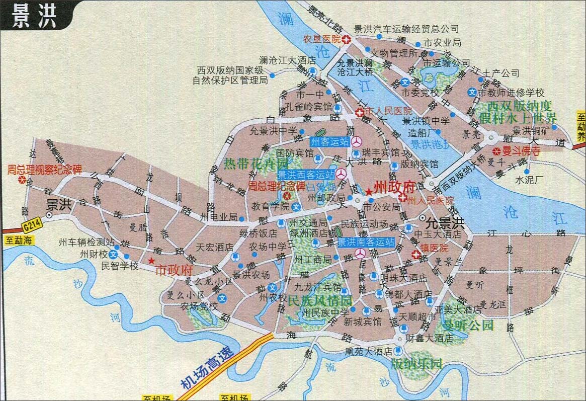 景洪市地图高清