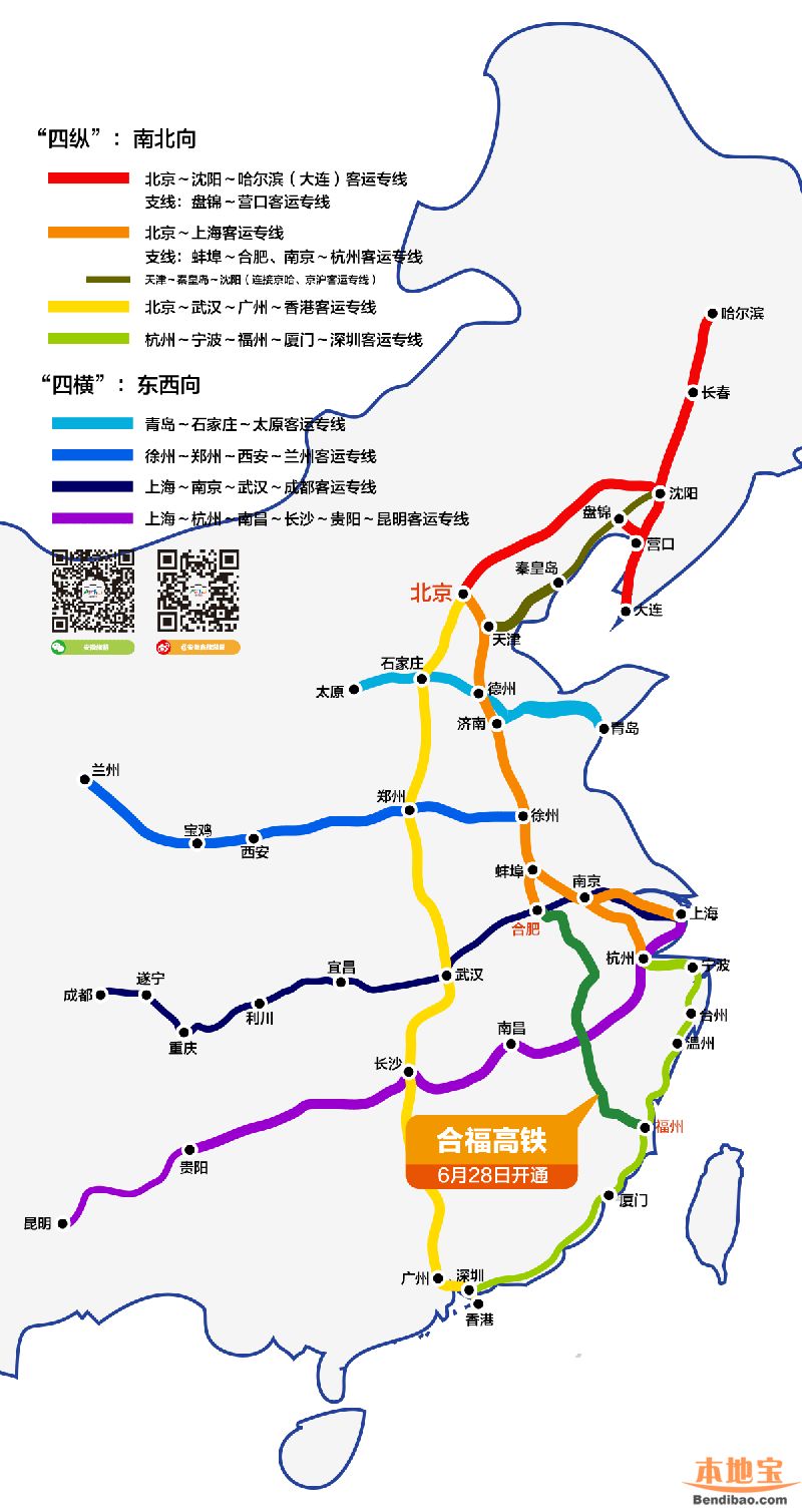 合福高铁线路图(g1602)