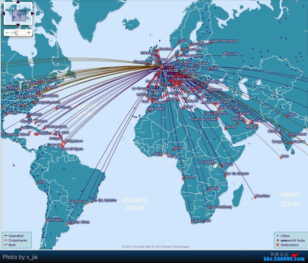 英国国际航线图_航空地图_地之图