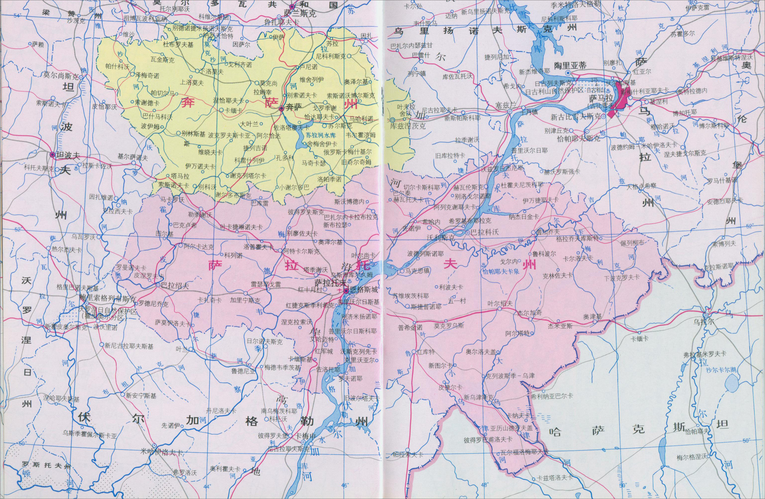世界地图 欧洲 俄罗斯 >> 奔萨州地图图片