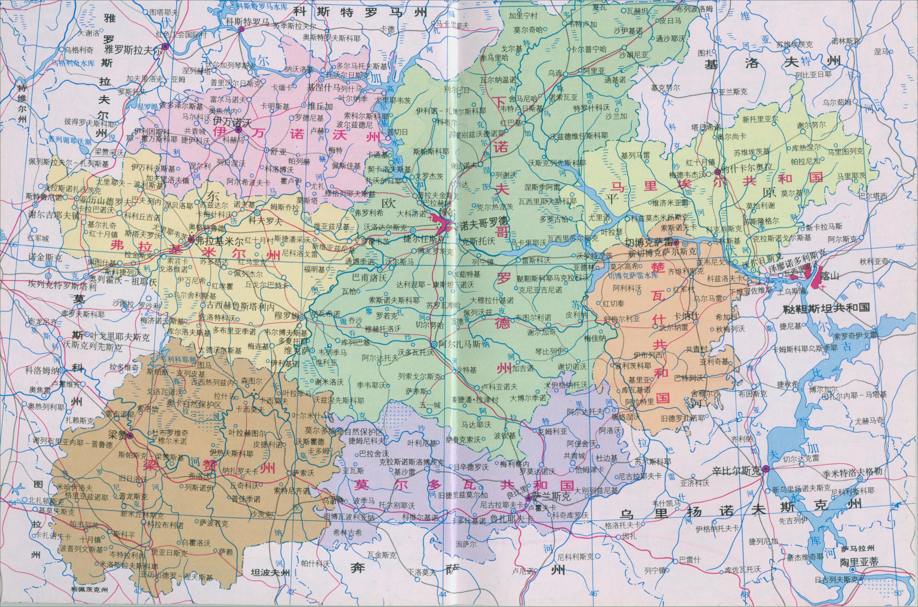 世界地图 欧洲 俄罗斯 >> 楚瓦什共和国地图图片