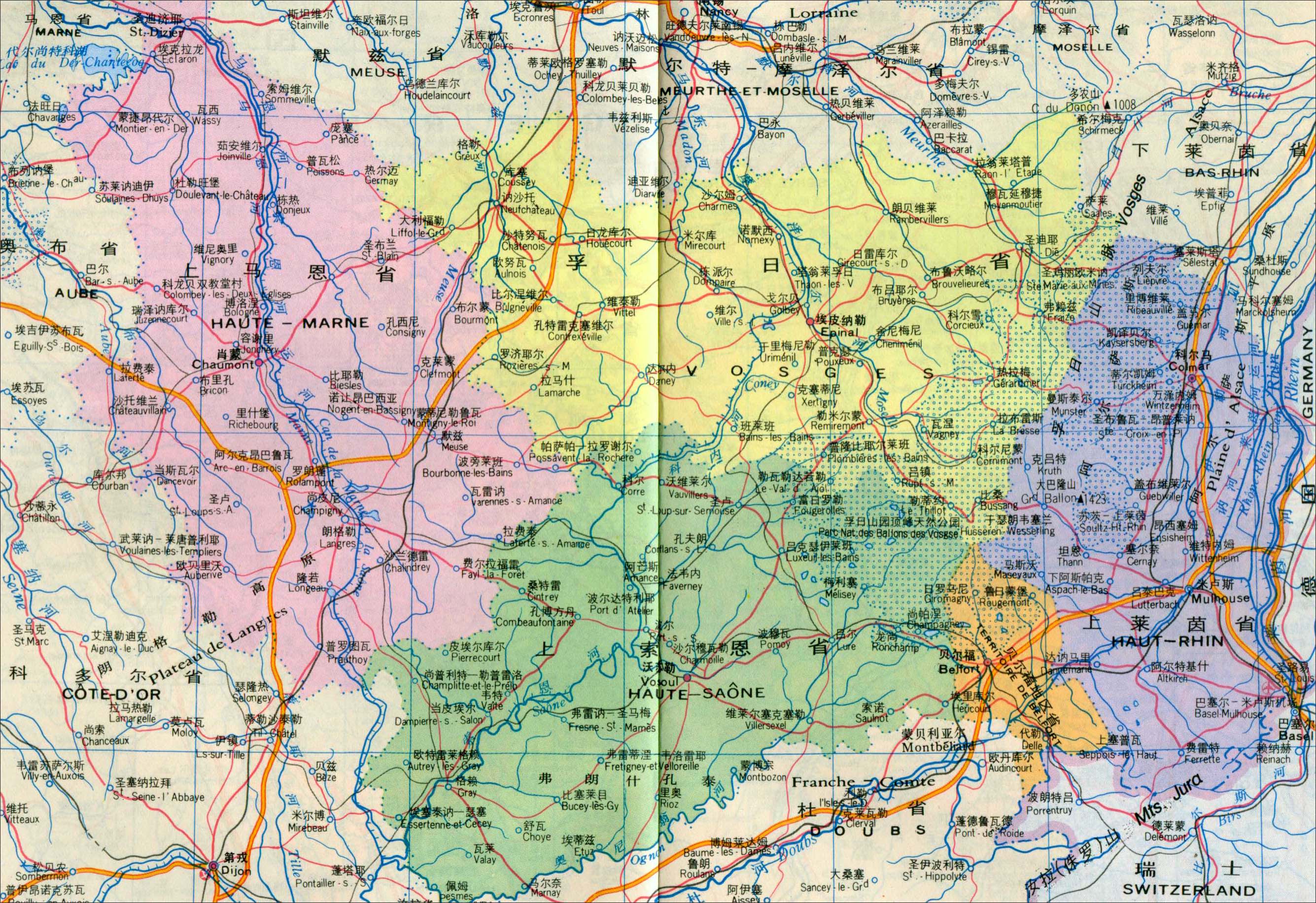 瑞士地图_法国地图查询