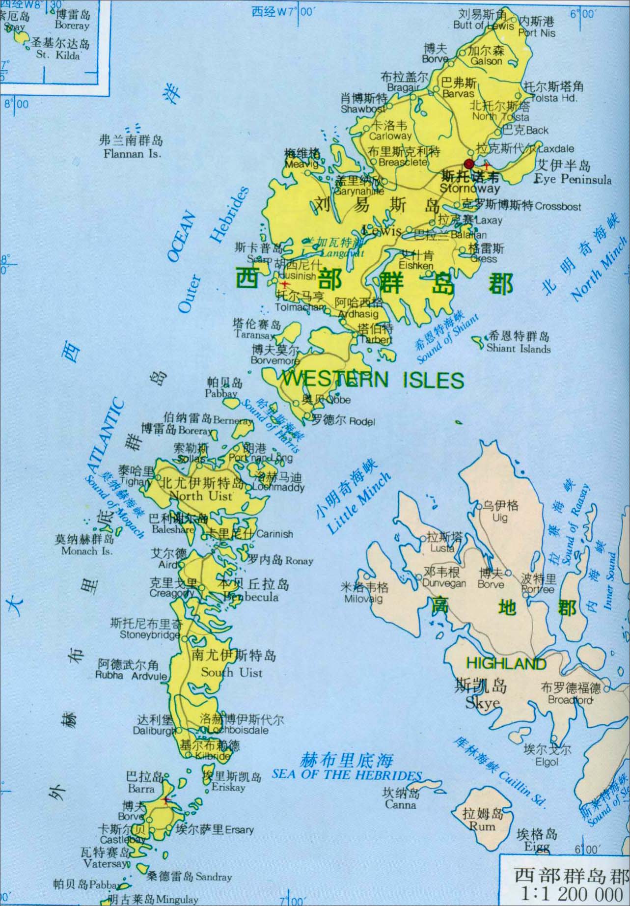 世界地图 欧洲 英国 >> 西部郡岛郡地图图片
