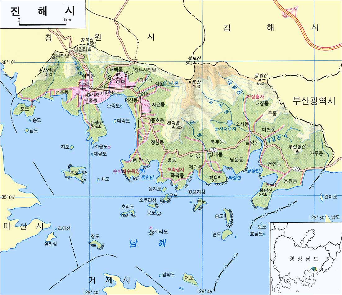 世界地图 亚洲 韩国 >> 镇海市  上一幅地图: 咸阳郡 | 韩国 | 下一幅图片