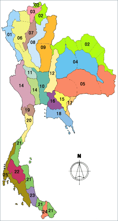 泰国水系图_泰国地图查询