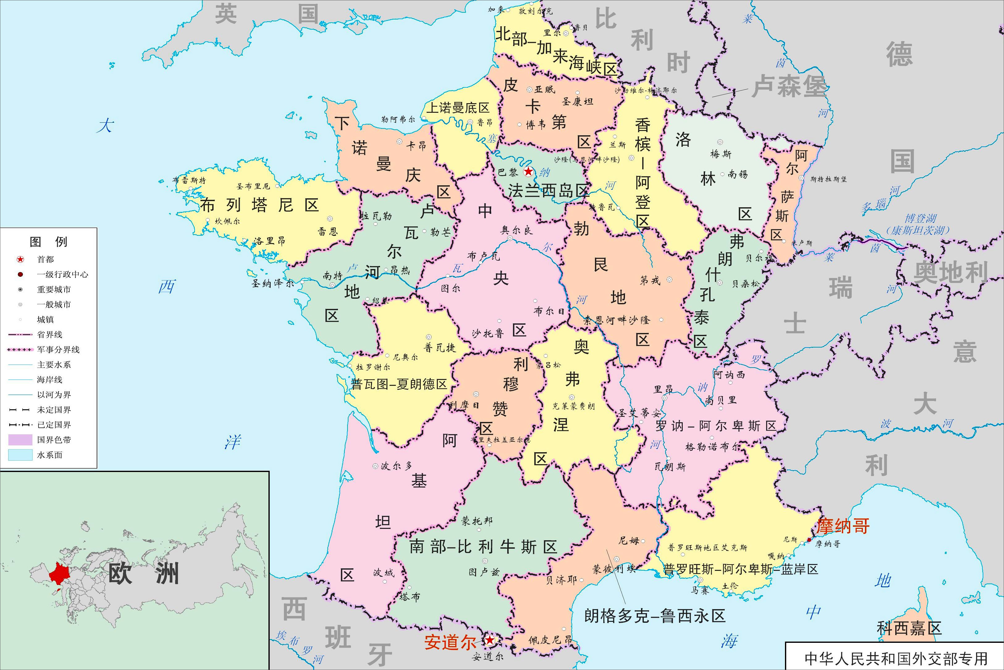 世界地图 欧洲 摩纳哥 >> 摩纳哥行政区域图 分类: 摩纳哥 世界行政