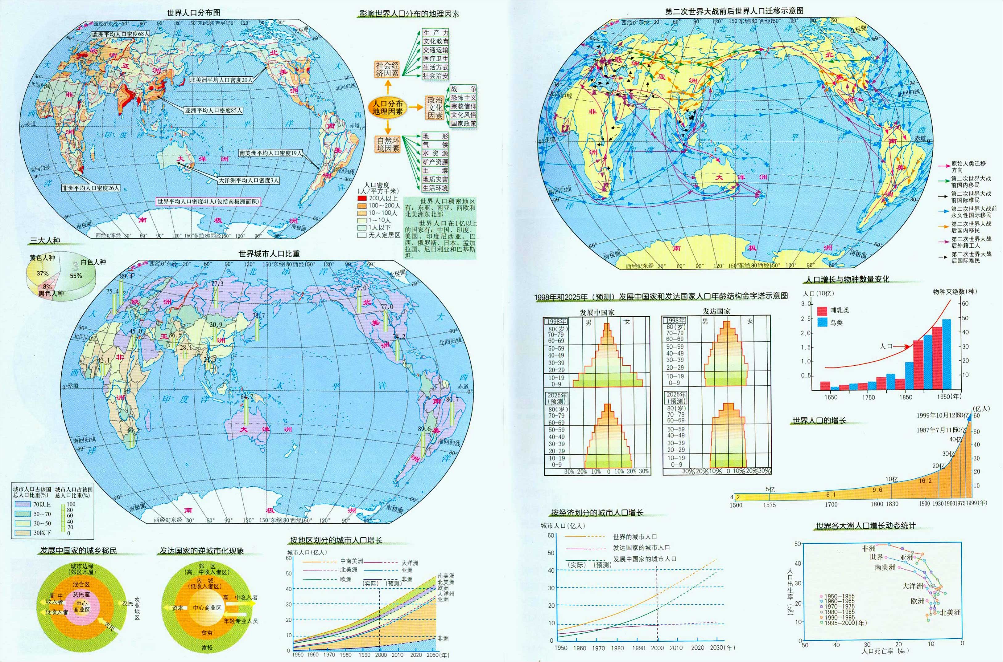 世界人口地图_世界人口都是如何流动的 这里有张地图(3)