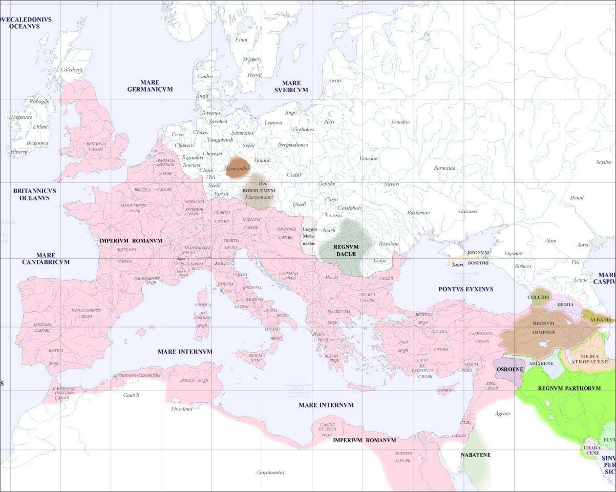 公元100年罗马_欧洲历史地图查询
