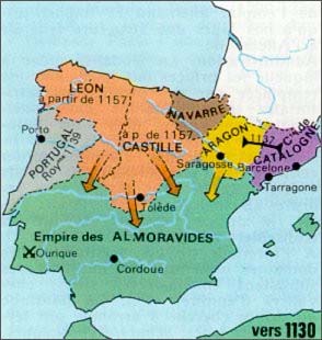 1130年西班牙半岛局势_欧洲历史地图查询