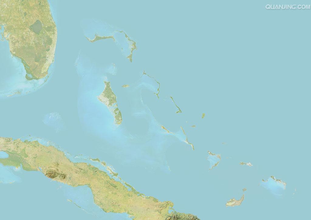 巴哈马群岛卫星影像_巴哈马地图查询