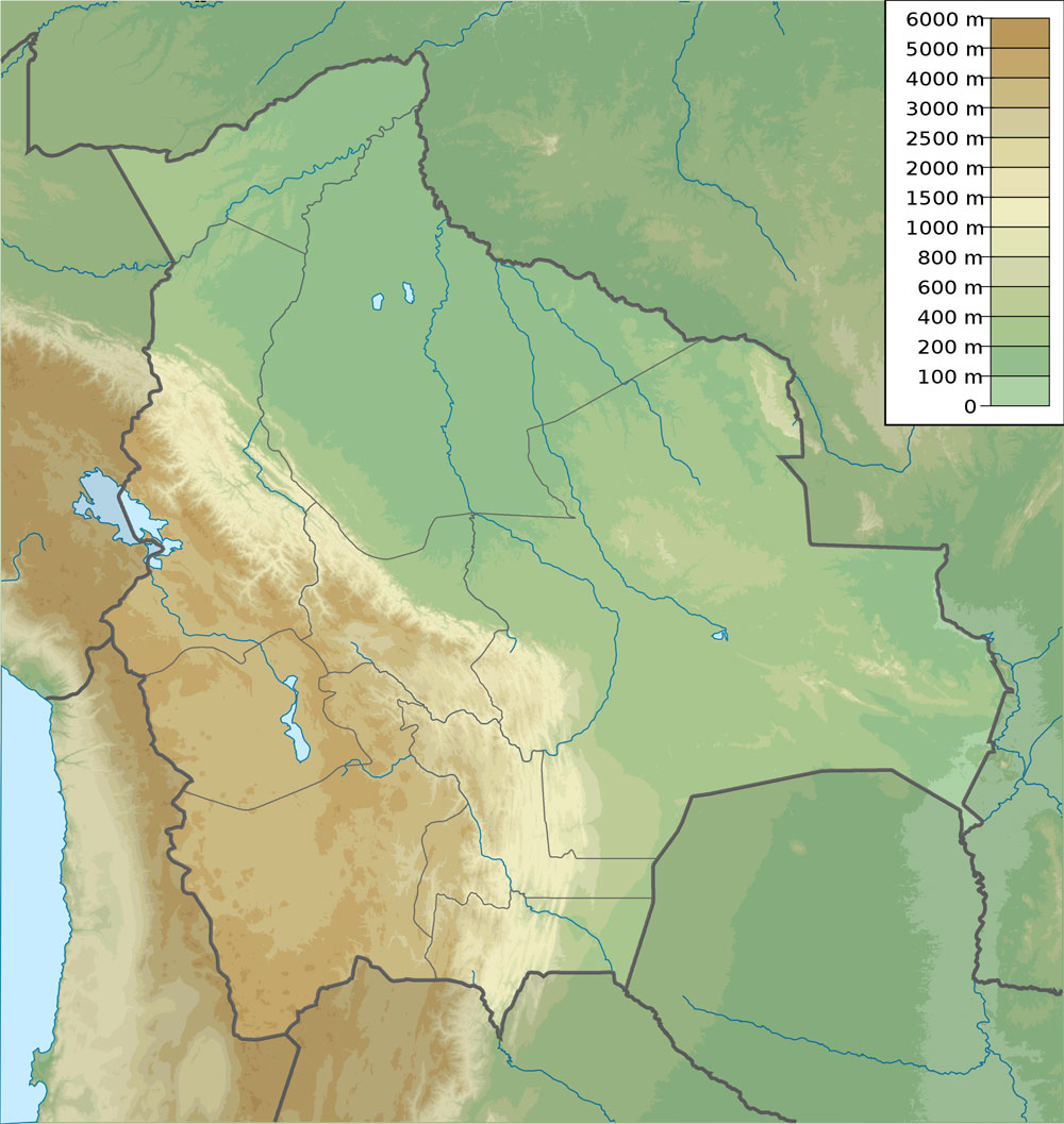 玻利维亚地图(地形图)_玻利维亚地图查询