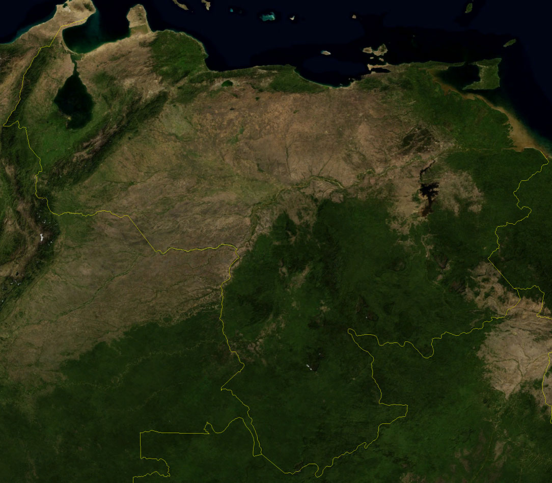 委内瑞拉地图(卫星图)_委内瑞拉地图查询