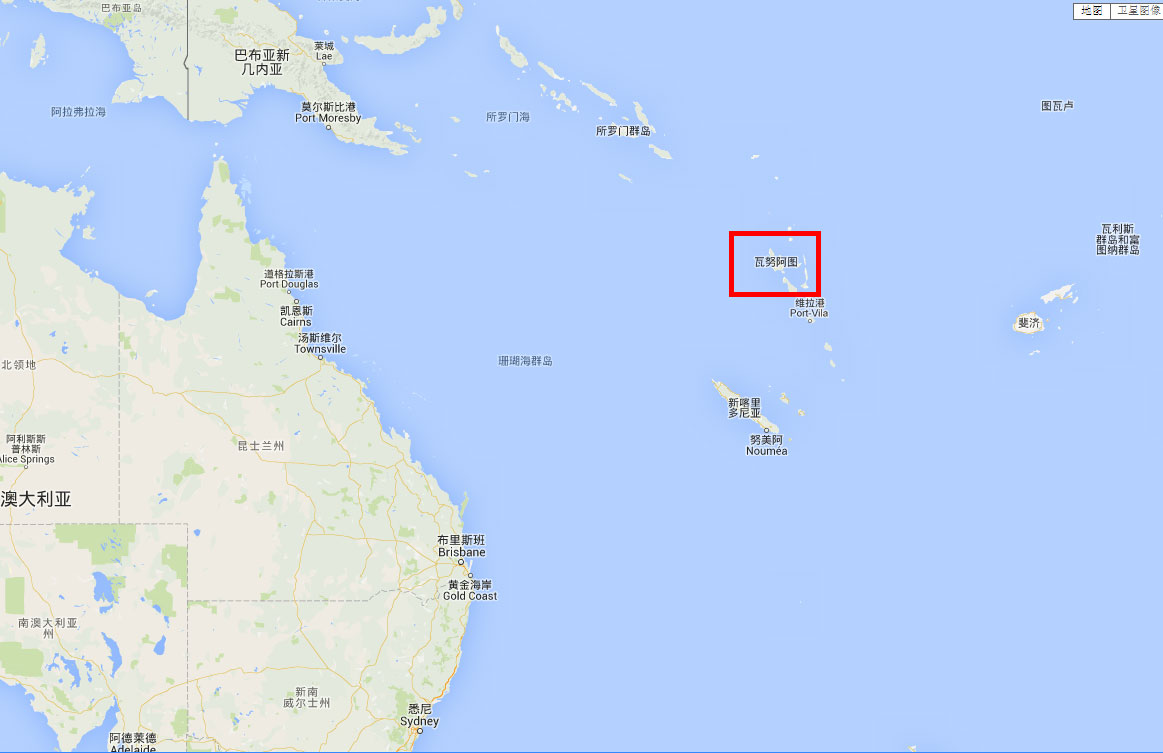 世界地图 大洋洲 瓦努阿图 >> 瓦努阿图在哪_瓦努阿图位置图  分类图片