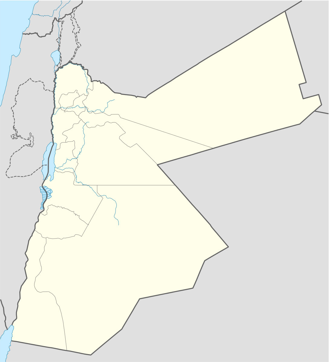 约旦空白线描地图_约旦地图查询