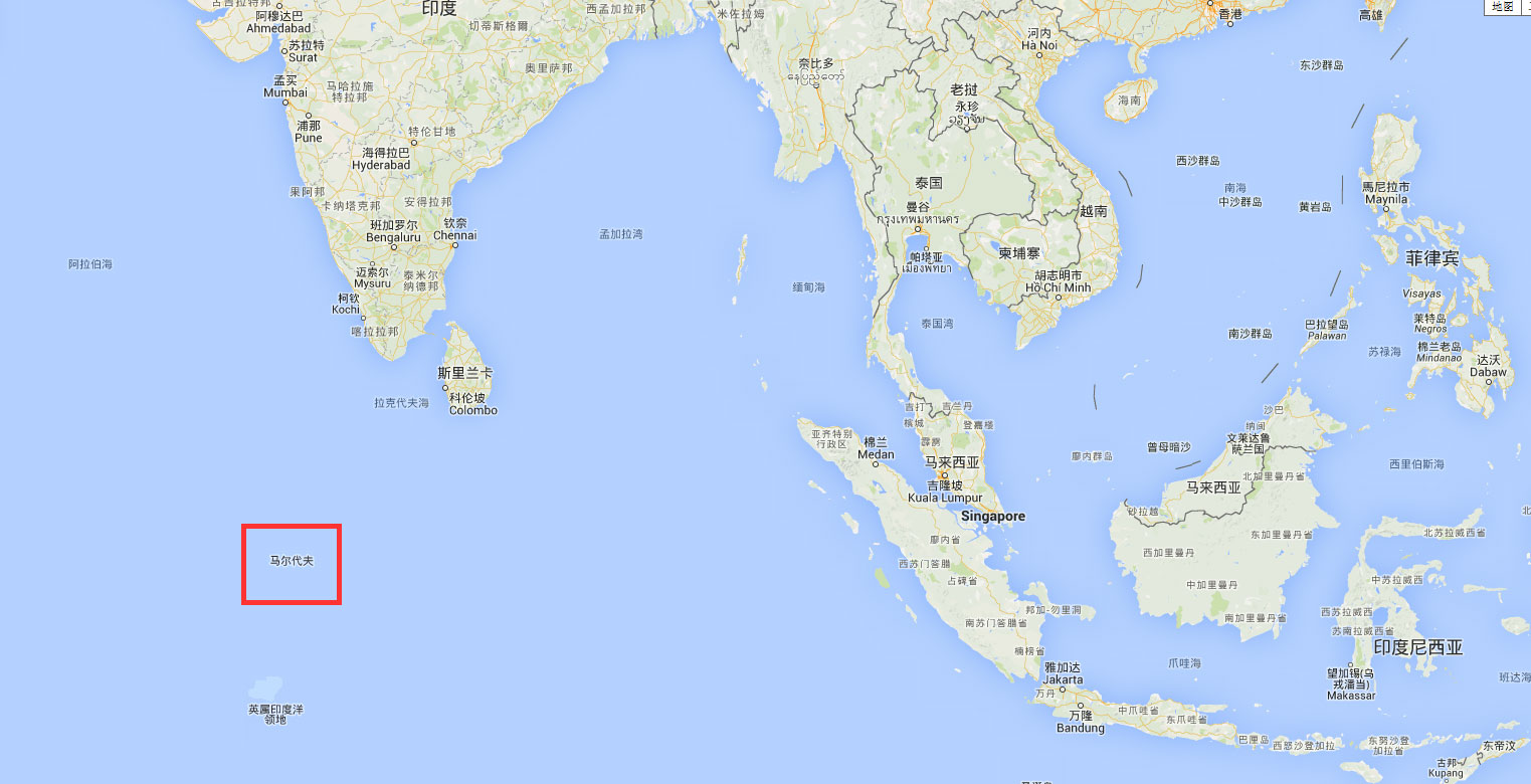 世界地图 亚洲 马尔代夫 >> 马尔代夫位置图_马尔代夫在哪  分类图片