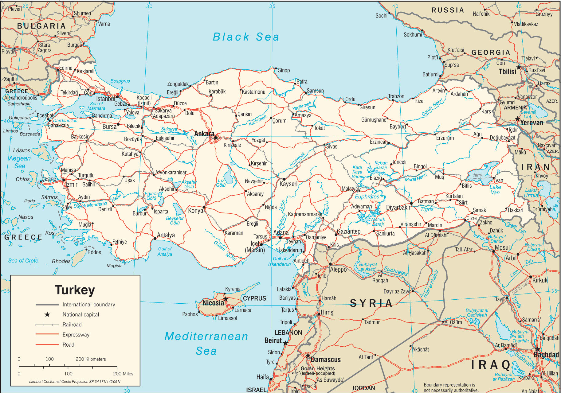 上一幅地图: 土耳其空白线描图 | 土耳其 | 下一幅地图: 土耳其卫星图片