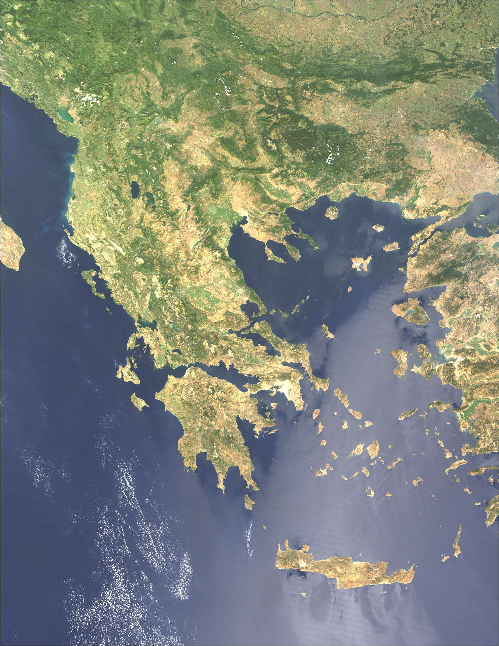希腊卫星地图图片