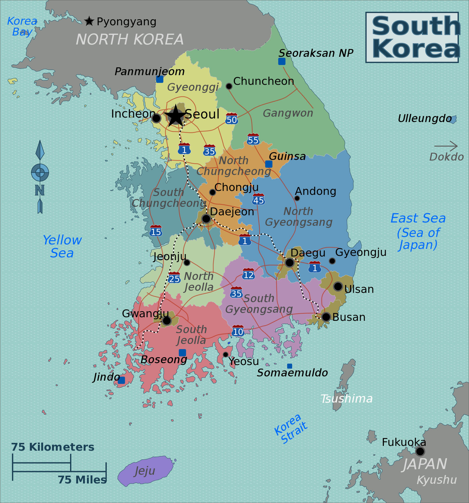 韩国地图图片素材免费下载 - 觅知网